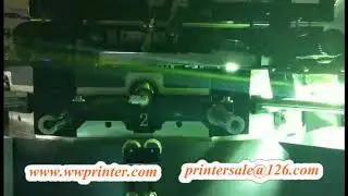 Plastic Cosmetic Bottle Auto Full Servo Screen Printer Two  Camera System CNC02