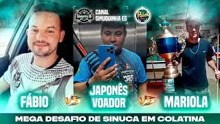 JAPONÊS VOADOR X MARIOLA E FÁBIO | R$10.000 EM JOGO - SINUCA AO VIVO