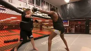 UFC Jon Jones Striking Training at Heavyweight with Brandon Gibson