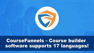 CourseFunnels - New Course builder supports 17 languages!