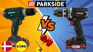 BATTERIDREVEN BORESKRUEMASKINE PARKSIDE BRUSHLESS PABSP 20-Li C2 vs PABS 20-Li D5 DANSK DANMARK LIDL
