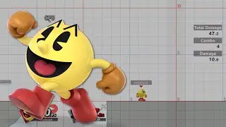 Smash Bros Ultimate: PACMAN combos/training room