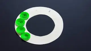 Green Colour Paper Craft Wall Hanging | Easy DIY Home Decoration Craft | Craft Idea 