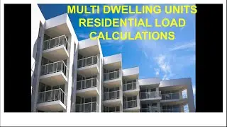 THE MULTI DWELLING UNITS RESIDENTIAL LOAD CALCULATIONS ( The FILIPINO ENGR 