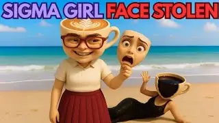 FAKE SIGMA GIRL - STEALING FACE to become SIGMA GIRL | Ballerina Cappuccina Story [Sigma Boy Remix]