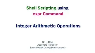 Shell Scripting Demonstration: Integer Arithmetic Operations with the expr Command