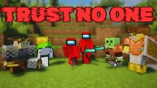 Minecraft Manhunt but one of us is an IMPOSTOR