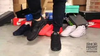 Nike Air Max 90 Ultra BR   Black   Black On feet Video at Exclucity