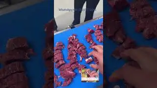 Fresh meat strip cutting machine.WhatsApp +86 18595772661, I'm the manufacturer #food #machine