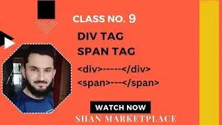 HTML basic course for beginners in Urdu/ Hindi | DIV TAG | SPAN TAG | dive and span tag | Class=09