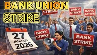 27/01/2026 बड़ी खबर |बैंक कर्मचारियों की हड़ताल | Bank strike #bankstrike #hindinews #news 
