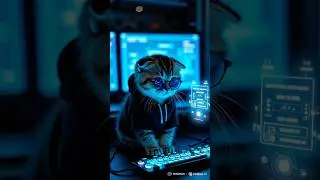 Pixel the IT Cat Breaks Everything Then Fixes It | Cats at Work #catsatwork #scottishfold #cat #ai