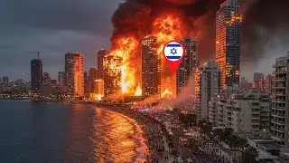 Kota Tel Aviv Israel Bak Neraka dan Evakuasi Massal - Serangan Rudal Iran ?