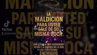 yLa maldici&oacute;n sale de su misma boca. #Dios #Jesucristo #maldicion