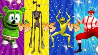 💥 Cartoon Dance Challenge &mdash; Gummy Beat VS Siren Head VS Patila Amphibia VS Bad Santa 💥