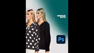 Remove dots on clothes in photoshop!