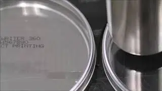 TubeWriter 360 Printing Text on Petri Dishes