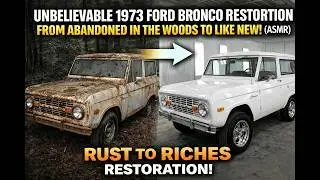 ASMR Car Restoration | (1973) Ford Bronco Full Restoration From Rust to Perfection