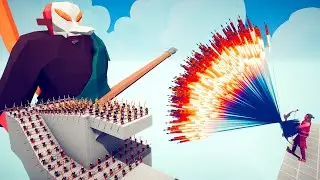 100x Master Shifu and Giant Master Shifu Vs 2X EVERY GODS - Totally Accurate Battle Simulator TABS