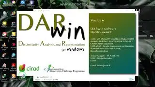 How to use DarWin software to draw a tree and do PCoA .