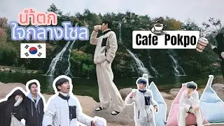 น้ำตกใจกลางโชล Cafe Pokpo in south Korea#korean #nature #travel #vlog #beautiful 