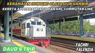 Hunting KRL Commuter line & KAJJ Di Stasiun Gambir...... Stasiun Paling Dekat Sama Gedung Jakarta