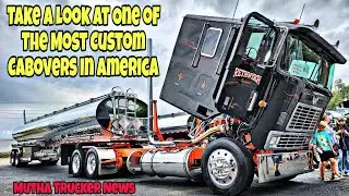 Взгляните на один из самых необычных бескапотных грузовиков в Америке 🤯 (Mutha Trucker News)