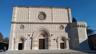 Santa Maria di Collemaggio, L'Aquila, Abruzzo, Italy, Europe