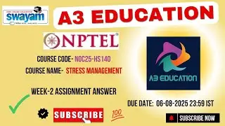 NPTEL Stress Management Week 2 Assignment Answers | NOC25‑HS140 | IIT Kharagpur | Jul&ndash;Dec 2025