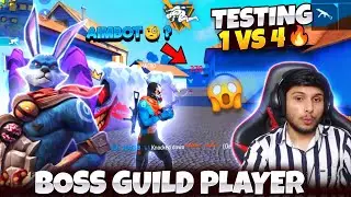 Testing Boss Guild Player 1 V 4 On Nonstop Live 🔥 || To Join NG E-SPORTS ? 😱