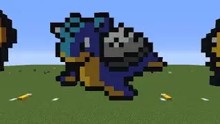 Minecraft pixel creation簡易2D版本像素 ❄️乘龍Lapras❄️ 製作❤️