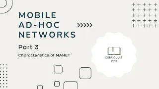 Характеристики MANET || Часть 3 Мобильные беспроводные сети