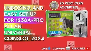 Easy Set up tutorial for 1238A-PRO Allan Universal Coinslot 2024