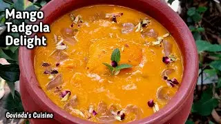 Mango Ice Apple Delight || Summer Recipe || Mango Tadgola Dessert || Krishna's Cuisine #mangorecipes