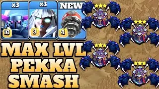 New Level Pekka Th15 Attack Strategy!! Max 3 Pekka + 3 Electro Titan - Clash of Clans Town Hall 15