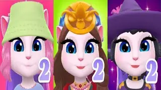 Triple Trouble! 3 Talking Angela 2 Battle for the Crown! My Talking Angela 2 Vs My Talking Angela 2