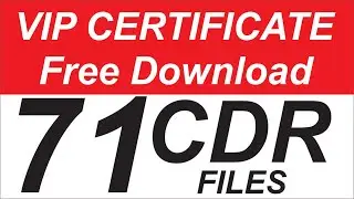 71 Certificate Free Download Design CDR || #Certificate CDR || 2021