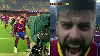Gerard Pique EPIC goal celebration vs Sevilla