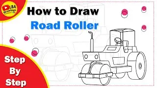 Road Roller Drawing Video | How to draw Road Roller @LBADrawings
