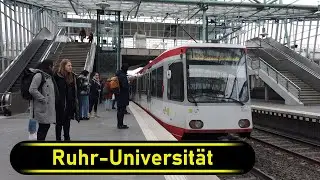 Stadtbahn Station Ruhr-Universität - Bochum 🇩🇪 - Walkthrough 🚶
