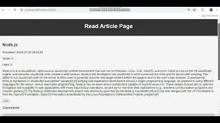 News Blogging website using NodeJs