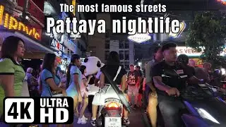 Central Pattaya | Nightlife scenes | The most Famous Streets | 01-12-2024 | 4K Ultra HD 60FPS