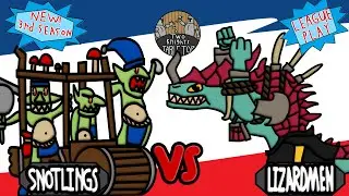 Do Snotlings Need a Nerf? (Snotlings VS Lizardmen) blood bowl season 3 gameplay