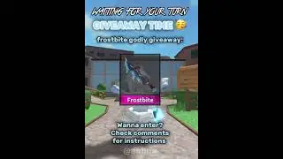 FROSTBITE GODLY GIVEAWAY 🥶🎉 #mm2 #giveaway #mm2giveaway #mm2shorts