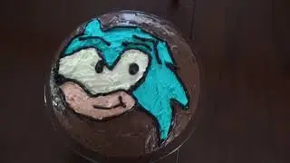 How to make ** Sonic easy cake ** Comment faire **G&acirc;teau Sonic facile** !!