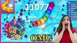 Colorfull Snake Find Delicious Score In Snakeio Map 🐍Epic Snake Gameplay |#gaming