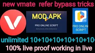 New vmate refer bypass tricks !! 100% live again proof