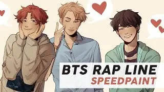 SPEEDPAINT | BTS Rap Line