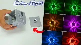 How to Make a Modern Style LED Ceiling Lamp from PVC Pipe DIY Ceiling Light Diy PVC Diy