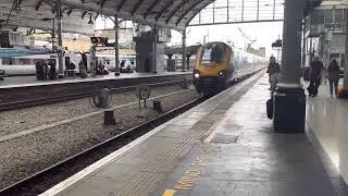 Class 220 Voyager and class 221 Super Voyager Entering York for Bristol Temple Meads.